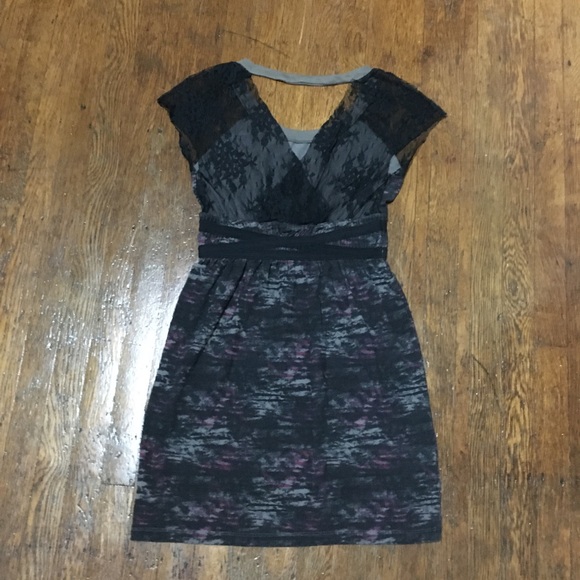 Free People black, gray & dark pink dress. Small - Picture 6 of 16
